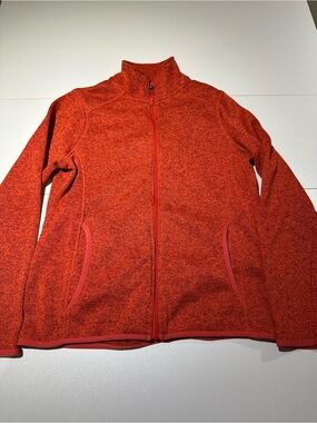 Eddie Bauer Women's Red Heather Knit Jacket